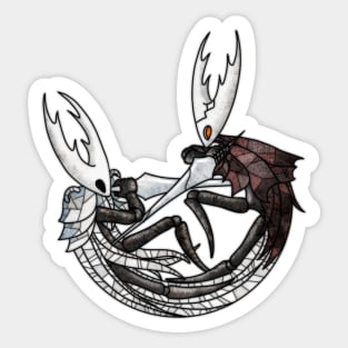 The pure vessel and the hollow knight Sticker